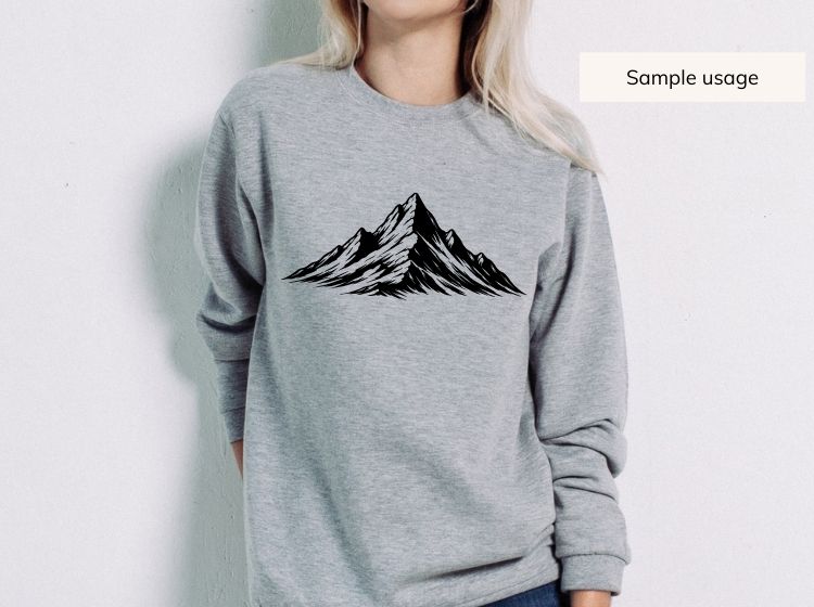 Mountain SVG Bundle – 10 Hand-Drawn Designs for Crafts