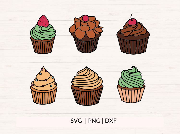 Cupcake Bundle - 12 designs