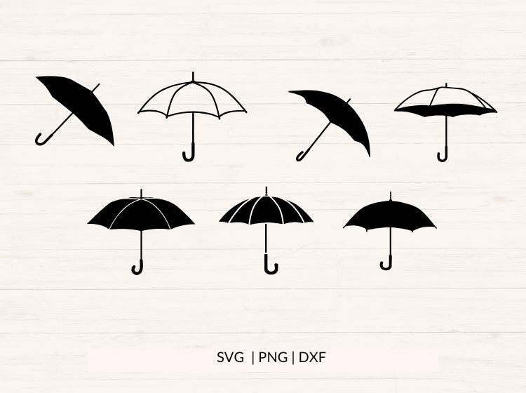 Umbrella SVG Bundle - 14 designs