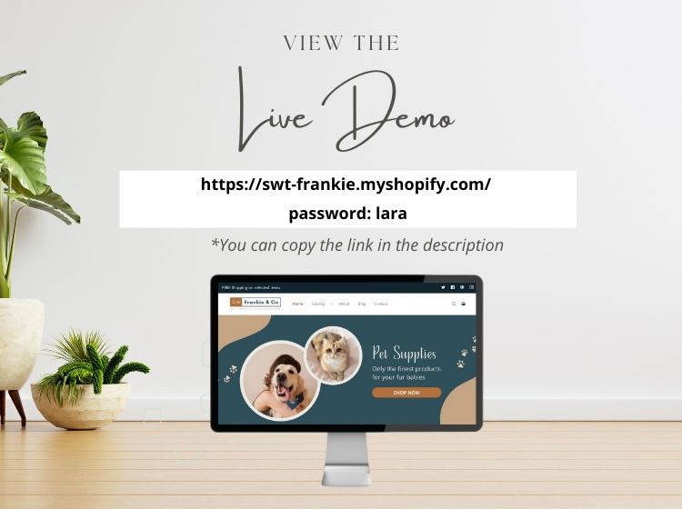 Pet Store Shopify Template - Frankie & Co Theme