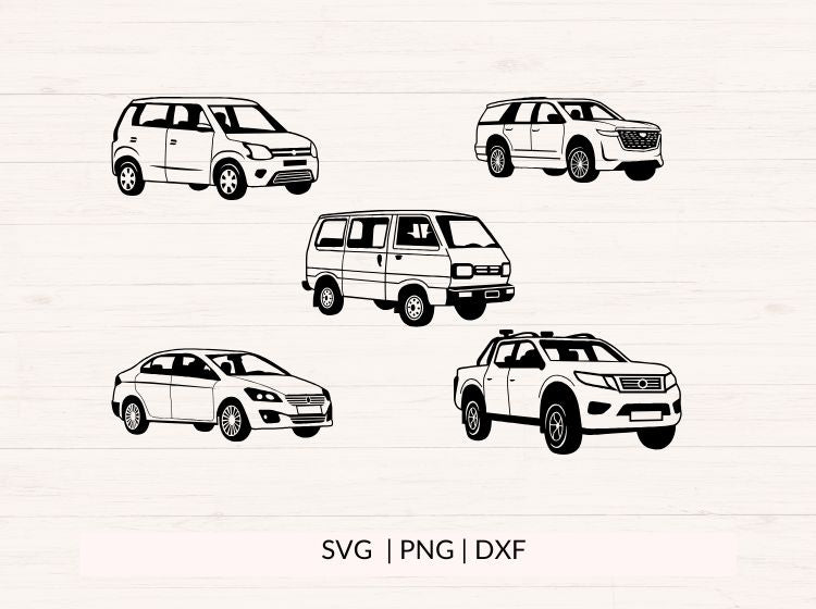 Car SVG Bundle - 9 designs
