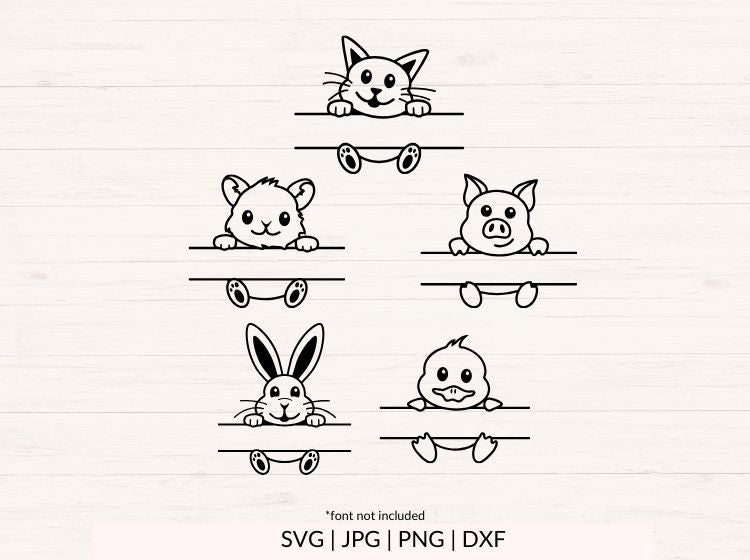 Pets Baby Animals Bundle - Split Frame