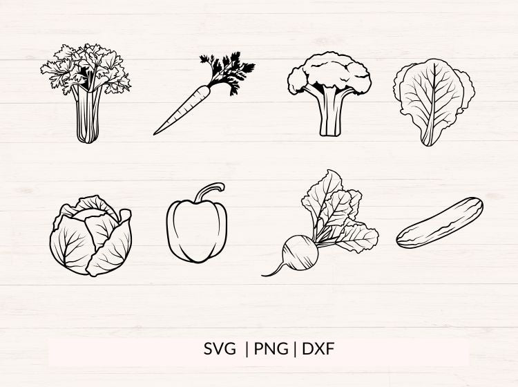 Vegetables Bundle - 16 designs