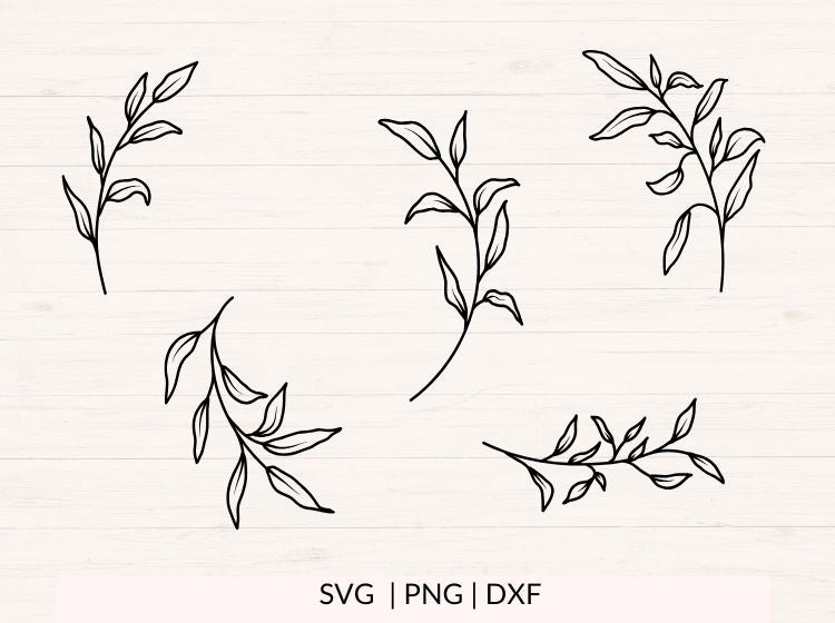 Leaves and Twigs SVG Bundle