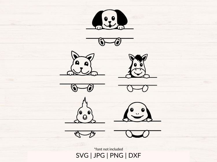 Pets Baby Animals Bundle - Split Frame