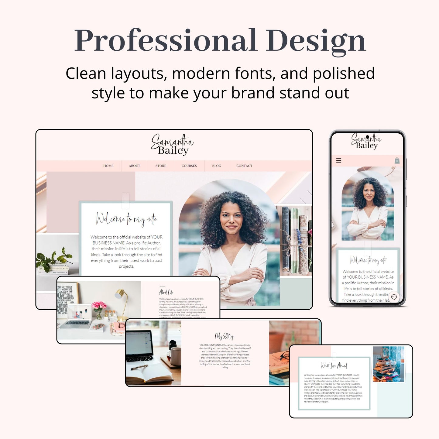 Author Wix Website Theme