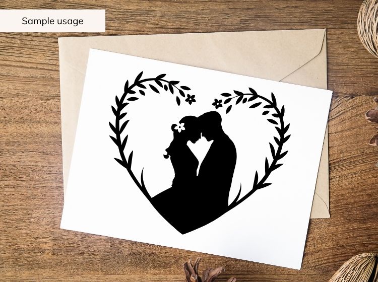 Bride and Groom SVG Set – 15 Wedding Silhouettes