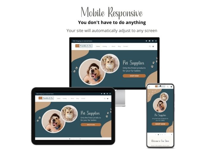 Pet Store Shopify Template - Frankie & Co Theme
