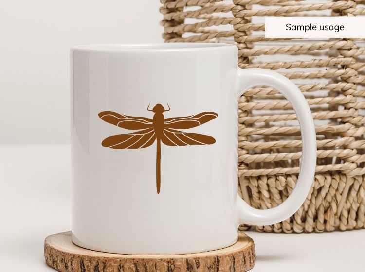 Dragonfly SVG PNG DXF Bundle – Insect Silhouette Cut Files