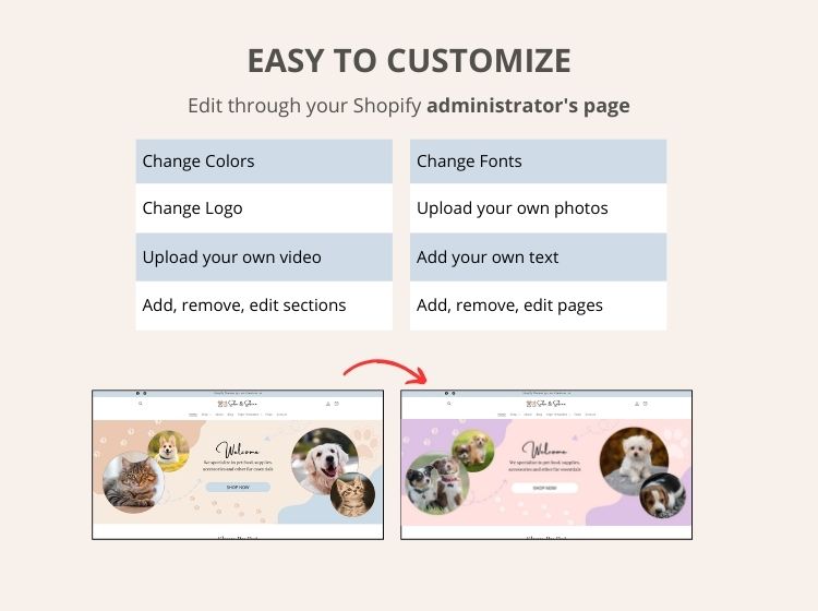 Pet Store Shopify Template - Suba & Sabine Theme
