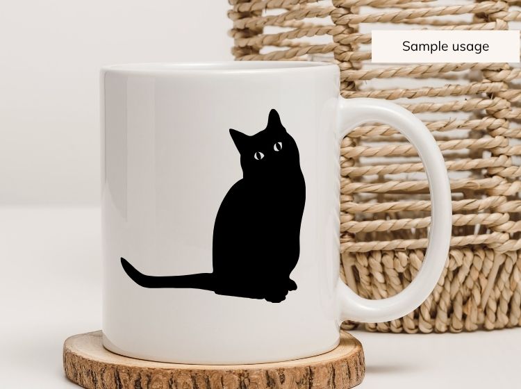 Black Cat Silhouette SVG Bundle – 20 Designs