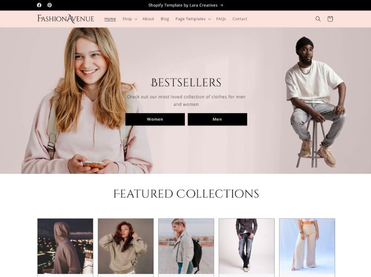 Fashion Avenue Shopify Template