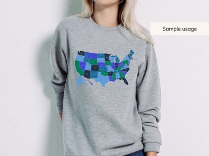 US States SVG Bundle - Map Cut Files