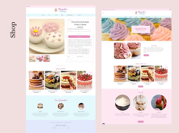 Miranda's Bakery Shopify Template