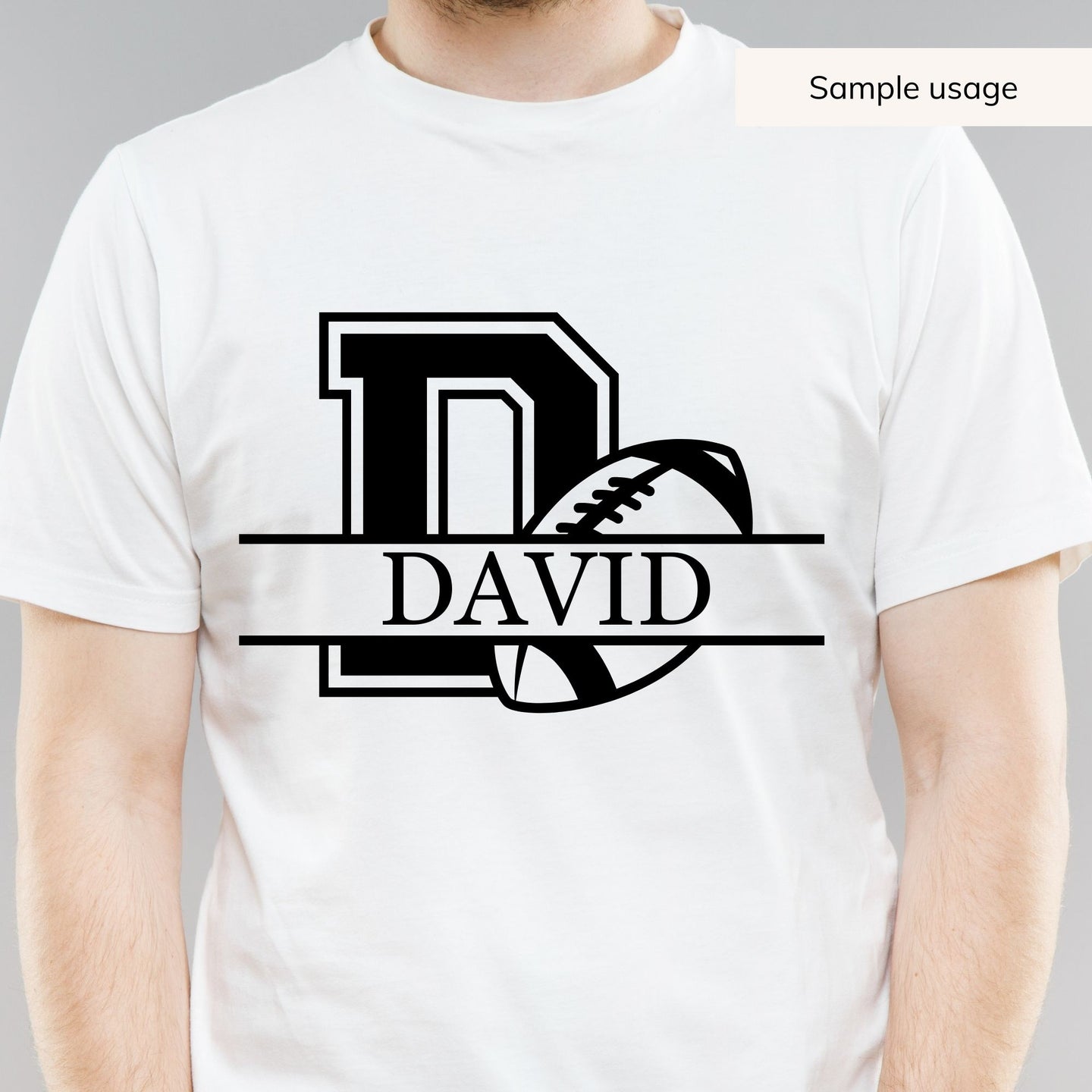 Football Monogram SVG - 26 Letters