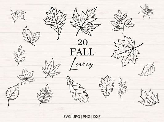 Fall Leaves svg Bundle