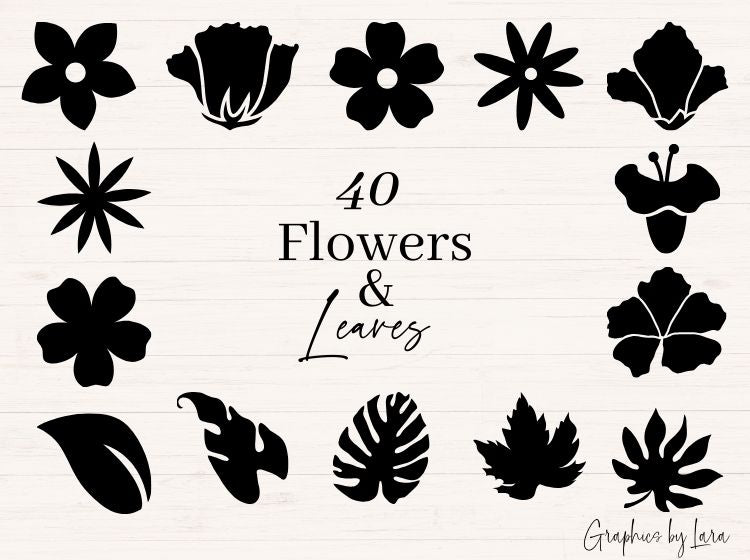 Flowers & Leaves svg Bundle