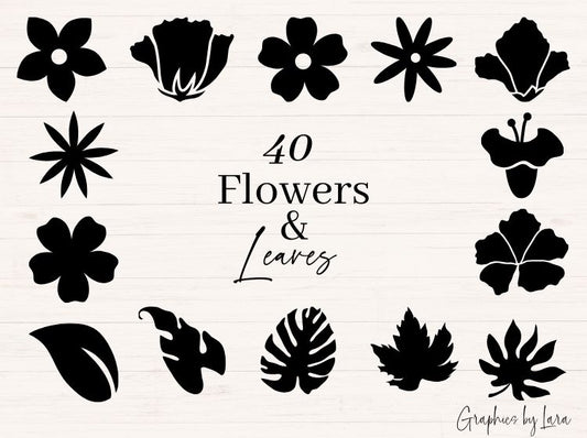 Flowers & Leaves svg Bundle