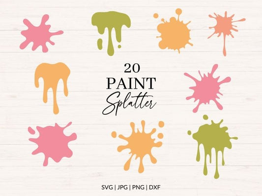 Paint Splatter svg Bundle