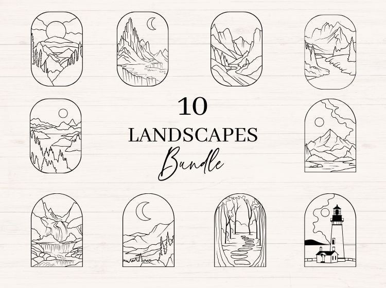 Landscapes svg Bundle