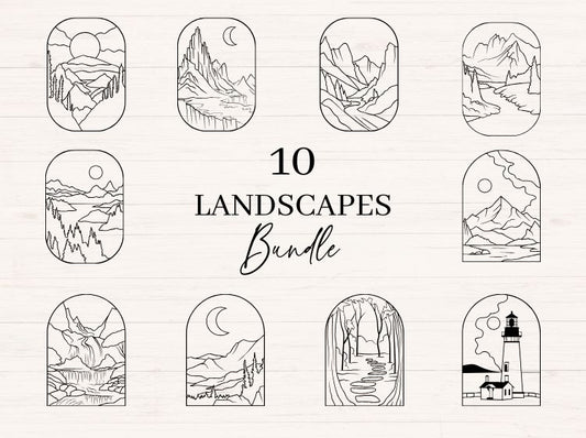 Landscapes svg Bundle