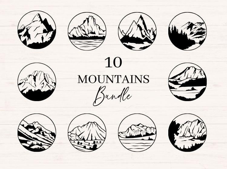 Mountains svg Bundle