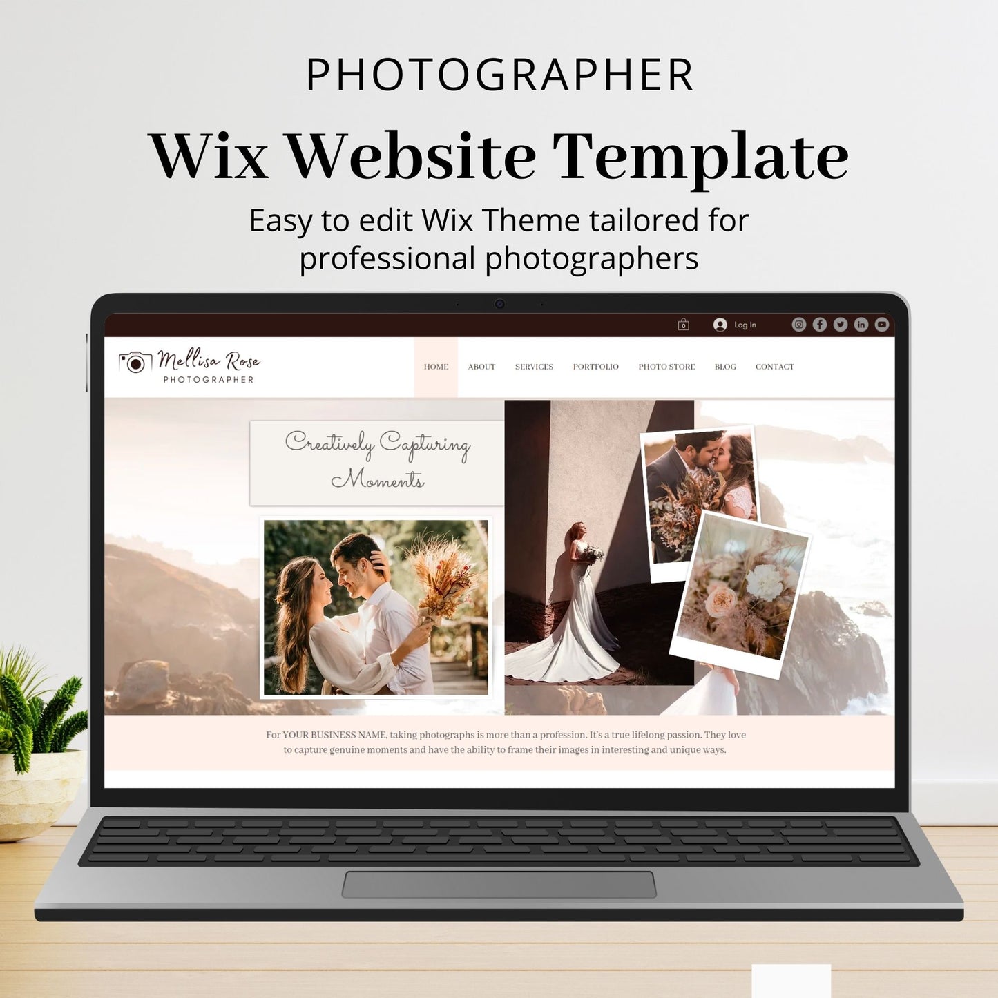 Photographer Wix Website Theme