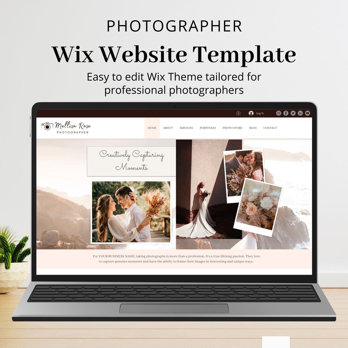 Photographer Wix Website Theme