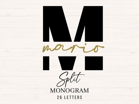 Simple Monogram - A-Z 26 Letters for Unisex Designs