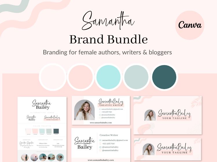 Samantha Theme - Brand Bundle Canva Templates