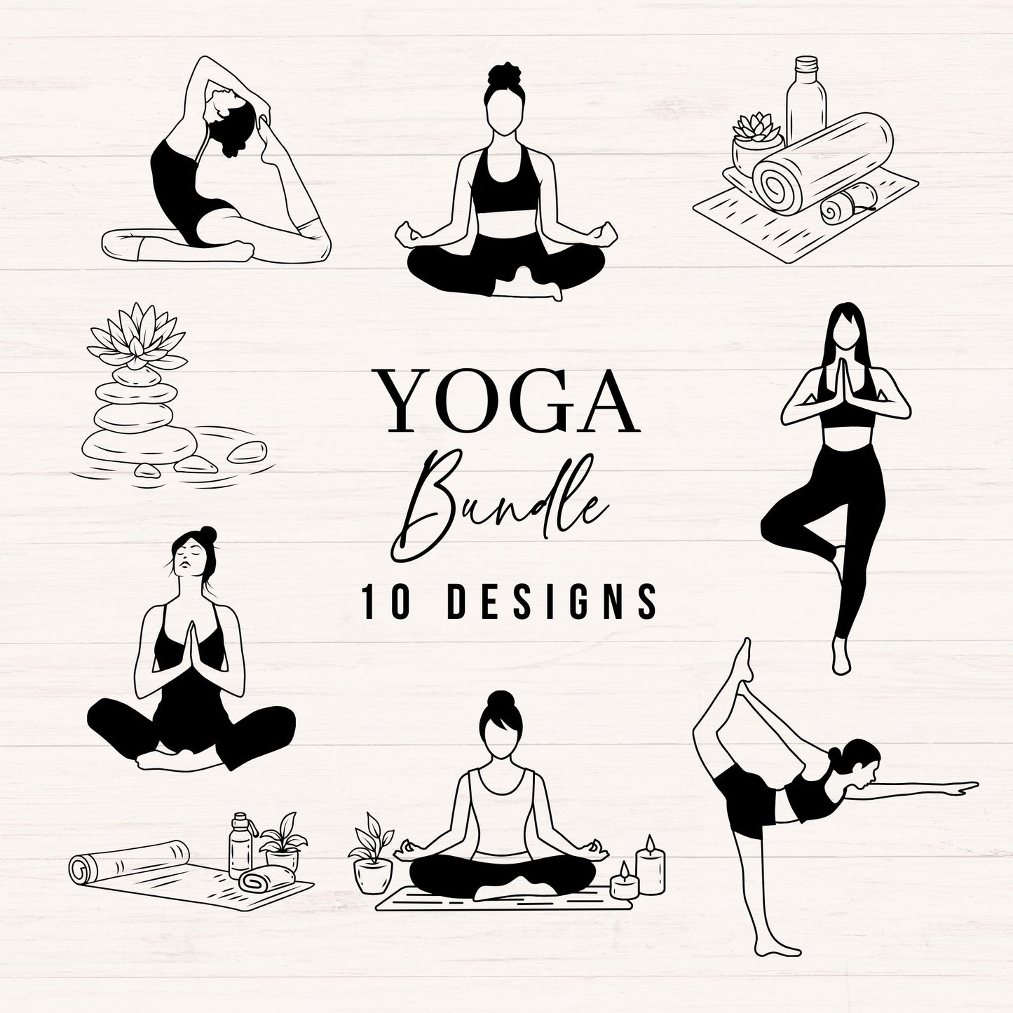 Yoga SVG Bundle