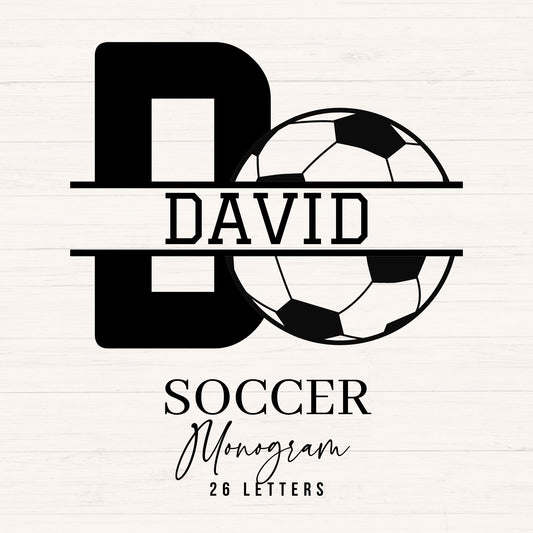 Soccer Monogram SVG - 26 Letters
