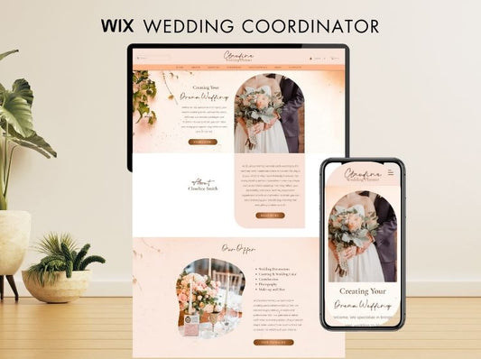 Wedding Coordinator Wix Website Theme