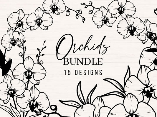 Orchids svg Bundle