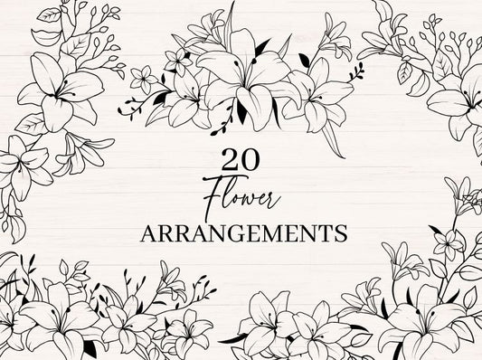 Floral Arrangement svg Bundle