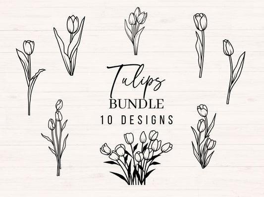 Tulip svg bundle