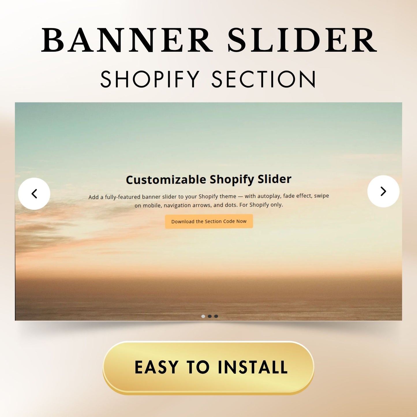 Shopify Section: Responsive Banner Slider