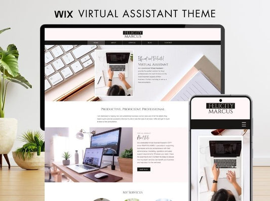 Virtual Assistant Wix Website Theme