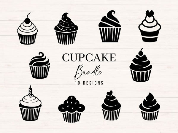 Cupcake Bundle - 10 designs