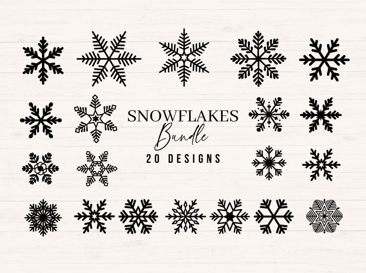Snowflake SVG Bundle