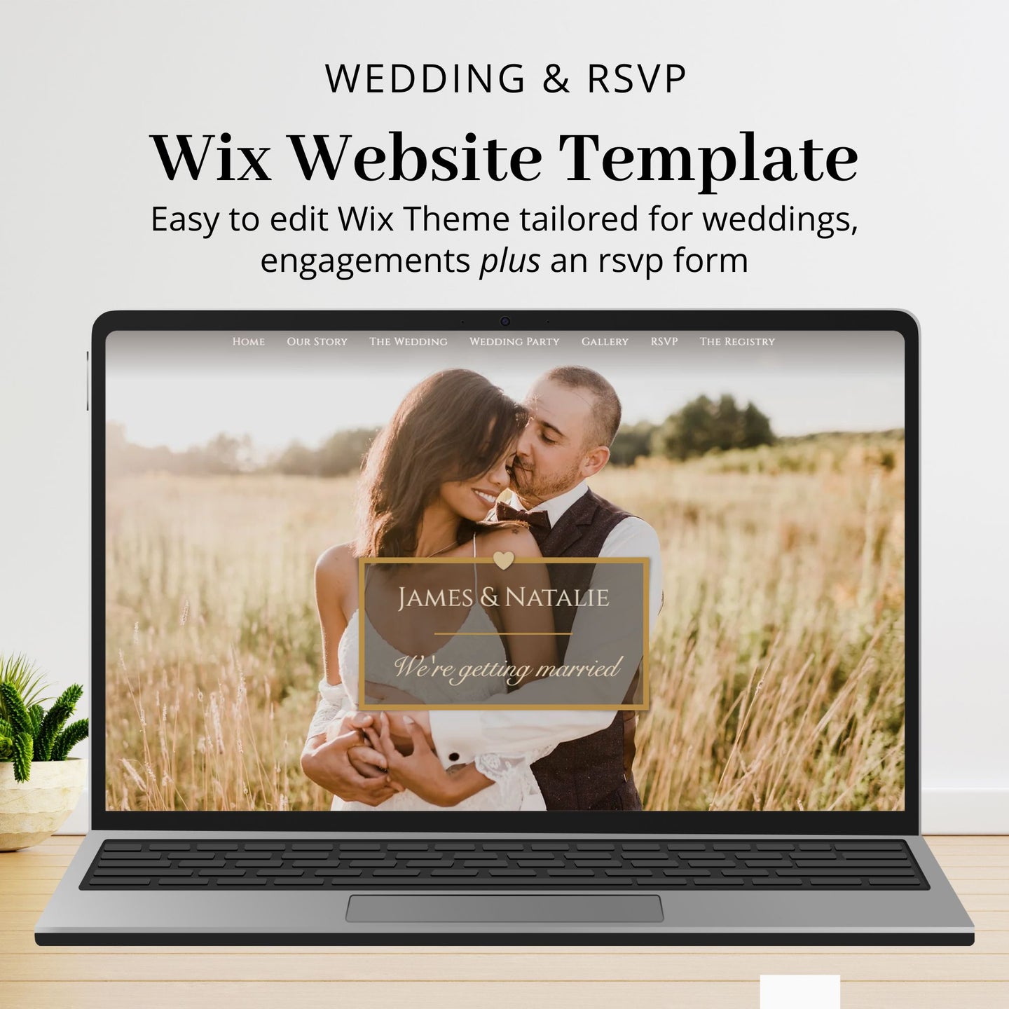 Wedding RSVP Wix Website Theme