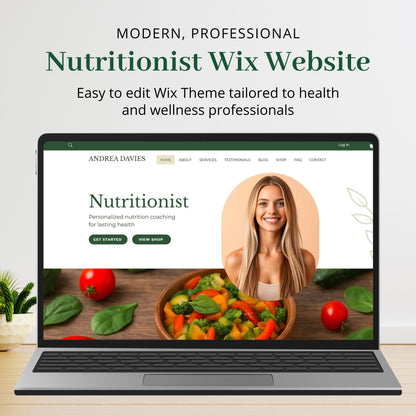 Nutritionist Wix Website Template