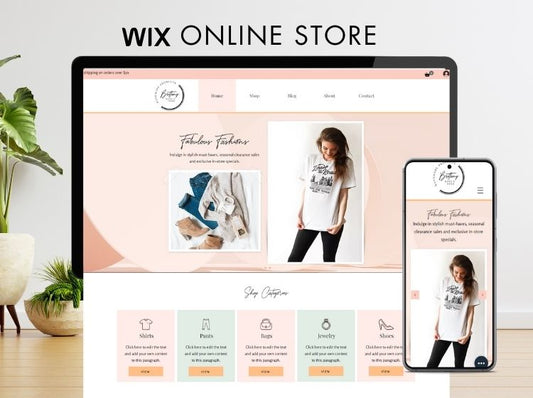 Online Store Wix Website Theme