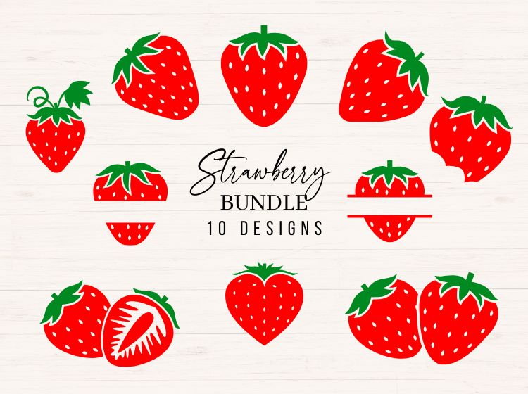 Strawberry Bundle - 10 designs