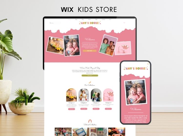 Kids Store Wix Website Theme