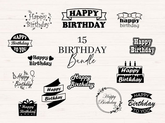 Happy Birthday svg Bundle