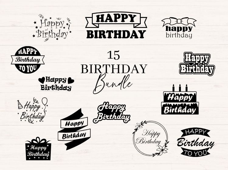 Happy Birthday svg Bundle