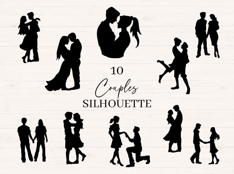 Couple Silhouette svg bundle