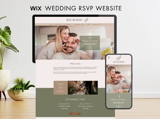 Wedding RSVP Wix Website Theme