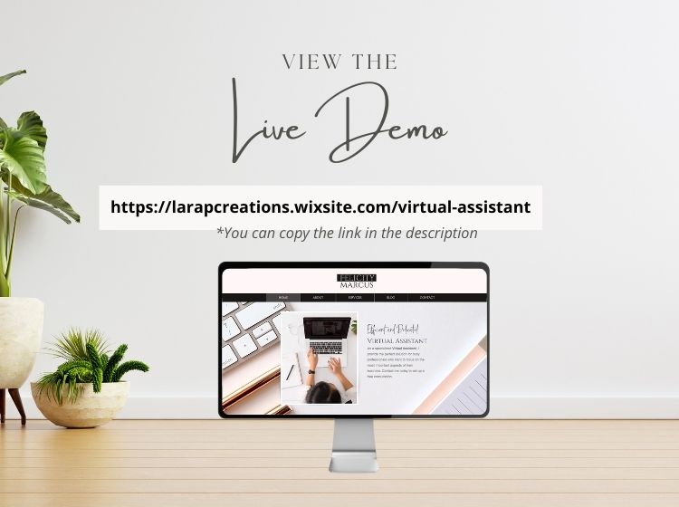 Virtual Assistant Wix Website Theme